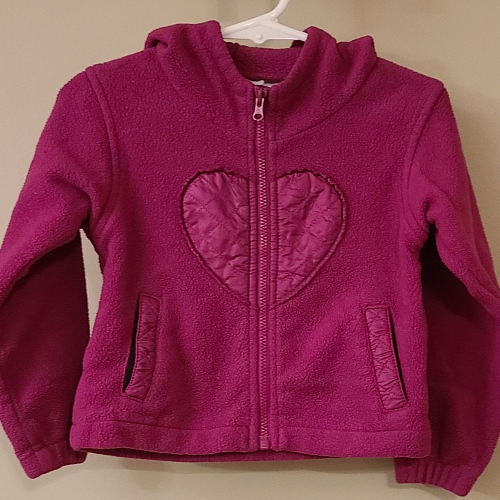 Columbia Zip Up Hooded Fleece Jacket size 2T